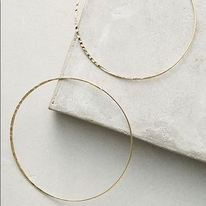 Anthropologie | Isabel Medium Gold Hoop Earrings